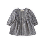 Gingham Dress - Indigo