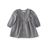 Gingham Dress - Indigo