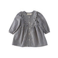 kids gingham dress indigo in blues pattern