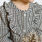 Gingham Dress - Indigo