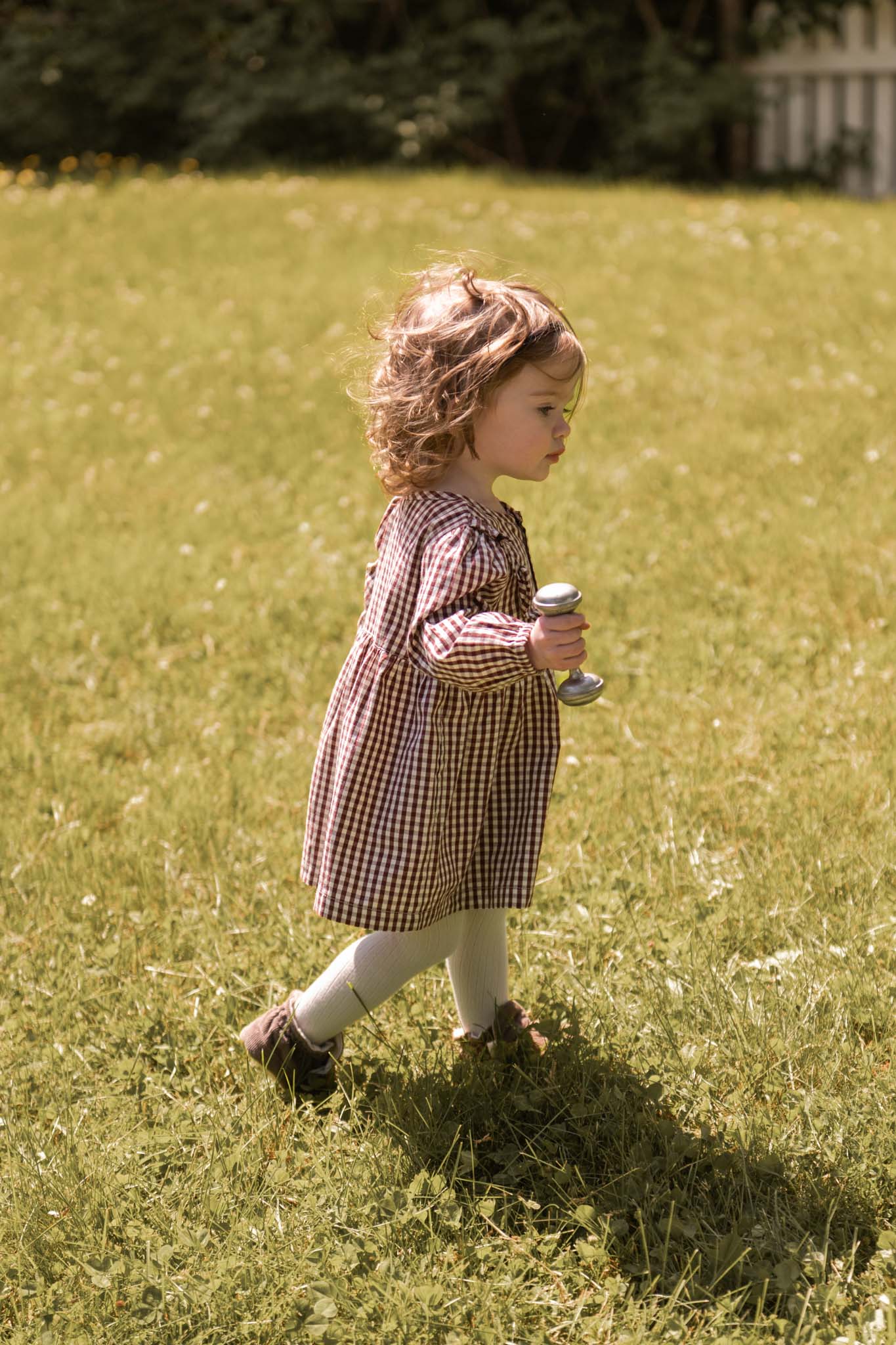 Gingham Dress - Mulberry