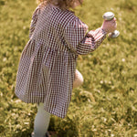 Gingham Dress - Mulberry
