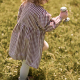 Gingham Dress - Mulberry