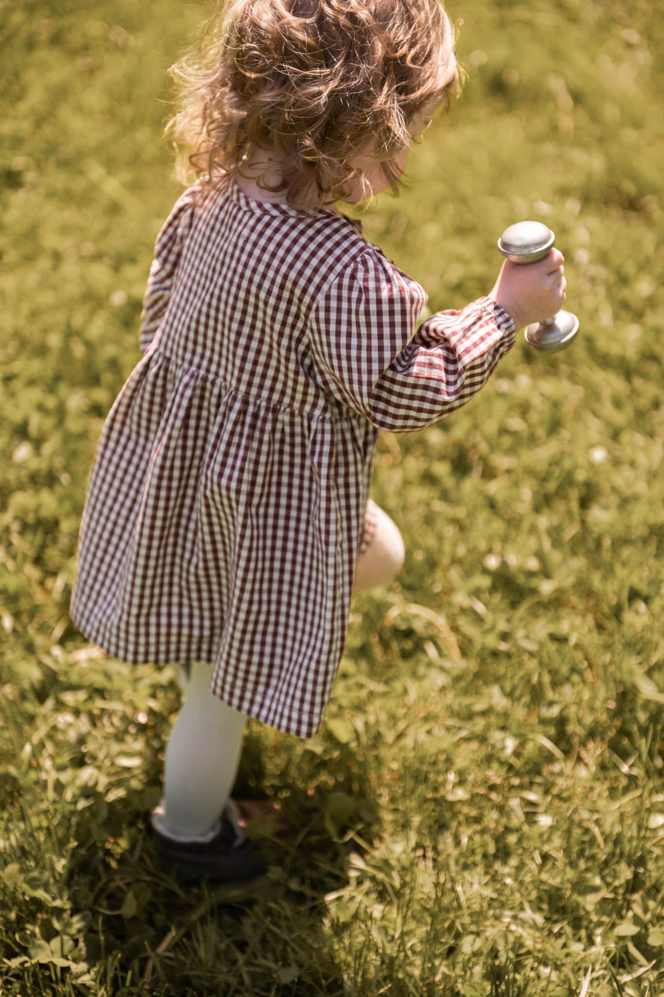 Gingham Dress - Mulberry