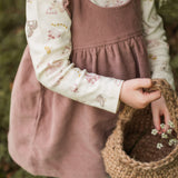 Corduroy Pinafore Dress - Thistle