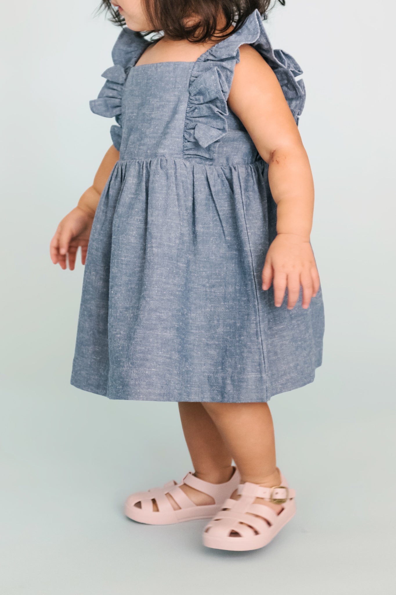 kids chambray dress