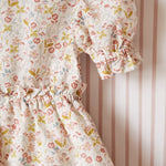 Ruffle Puff Sleeve Dress - Floret