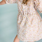 Ruffle Puff Sleeve Dress - Floret
