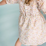 Ruffle Puff Sleeve Dress - Floret