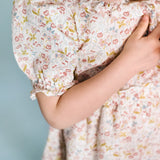 Ruffle Puff Sleeve Dress - Floret