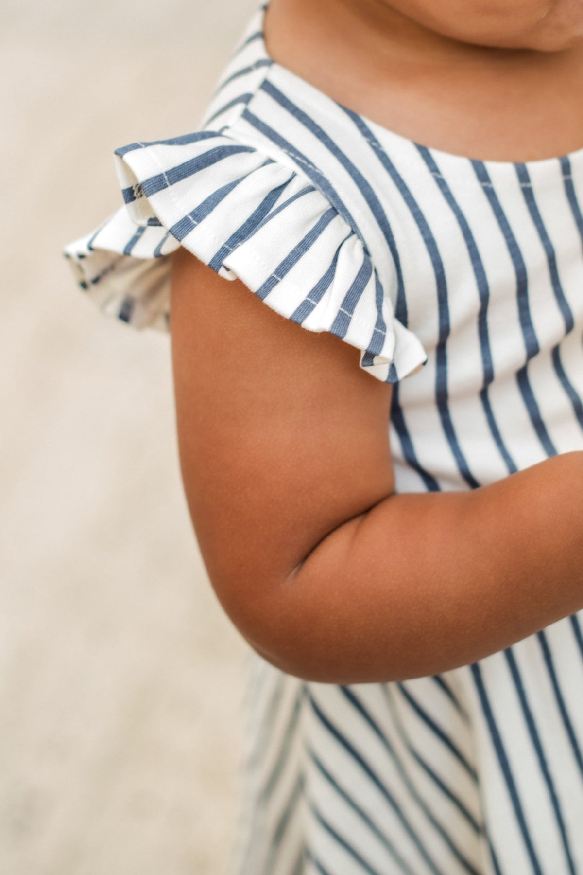 kids tank dress stripes away ink blue