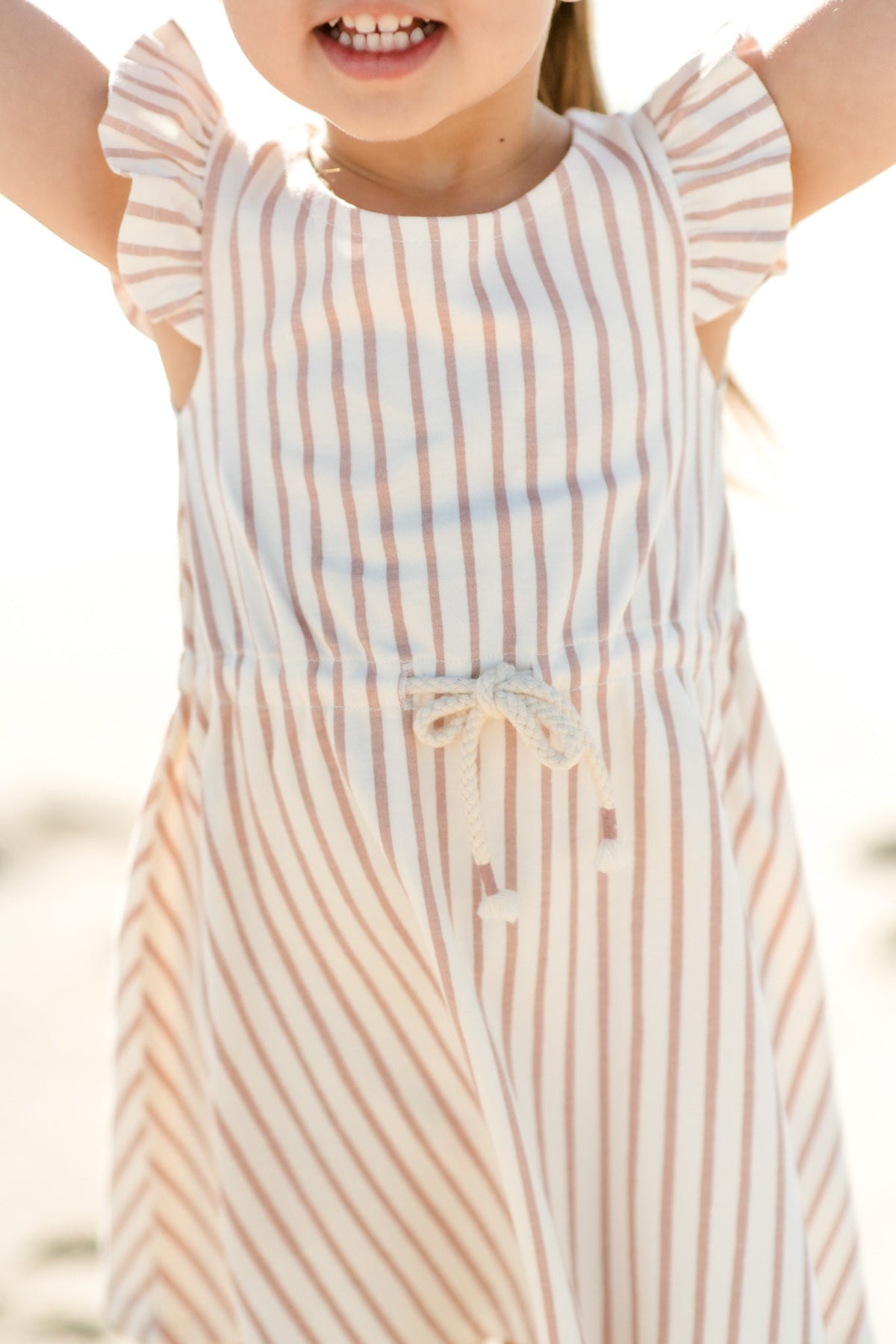 kids tank dress stripes away peony