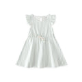 kids tank dress stripes away sea in blues pattern