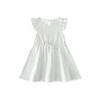 kids tank dress stripes away sea in blues pattern