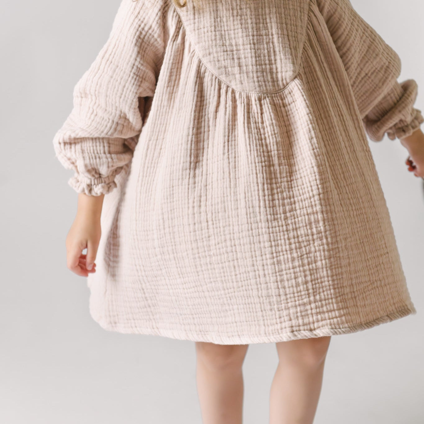 Muslin Gauze Dress - Fawn 4 T Muslin Gauze Dress - Fawn 4 T