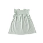 Garment Dye Ruffle Dress - Sea