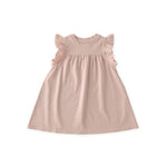 Garment Dye Ruffle Dress - Soft Peony