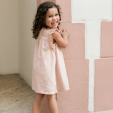 Garment Dye Ruffle Dress - Soft Peony