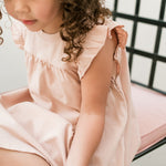 Garment Dye Ruffle Dress - Soft Peony
