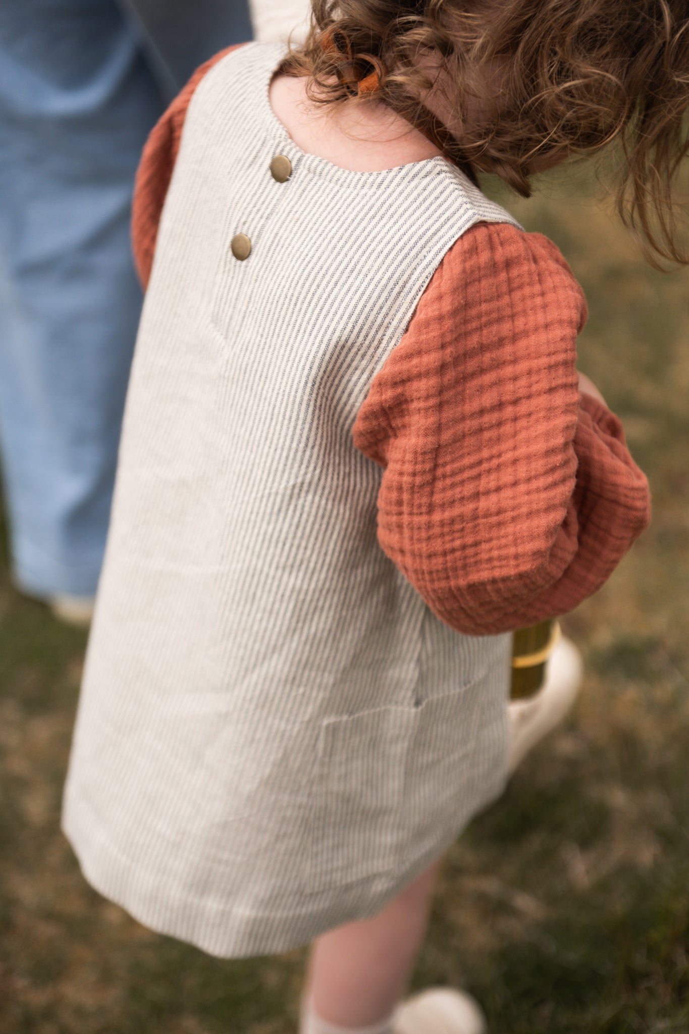 Railroad Shift Dress - Railroad Stripe