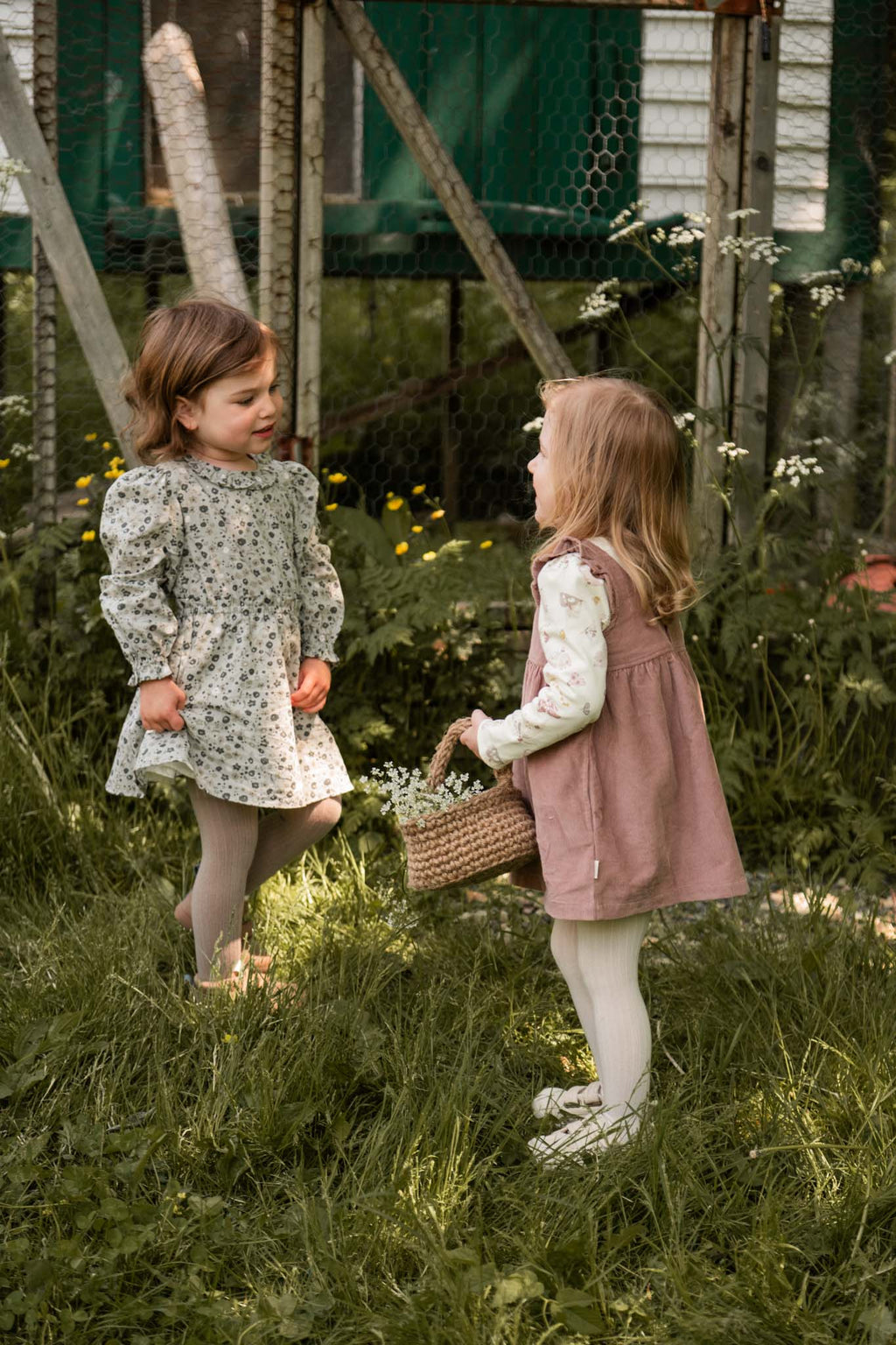 kids ruffle puff sleeve dress forget me not