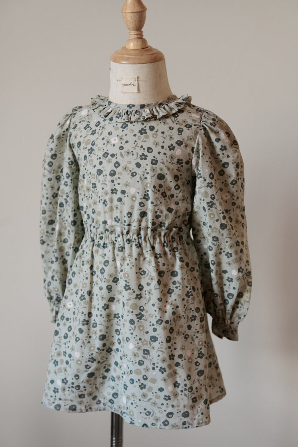 kids ruffle puff sleeve dress forget me not