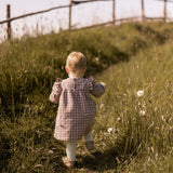 Flannel Smocked Dress - Thistle/Light Thistle