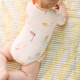 Swim Short Sleeve Ruffle One-Piece - Mermaid Melody