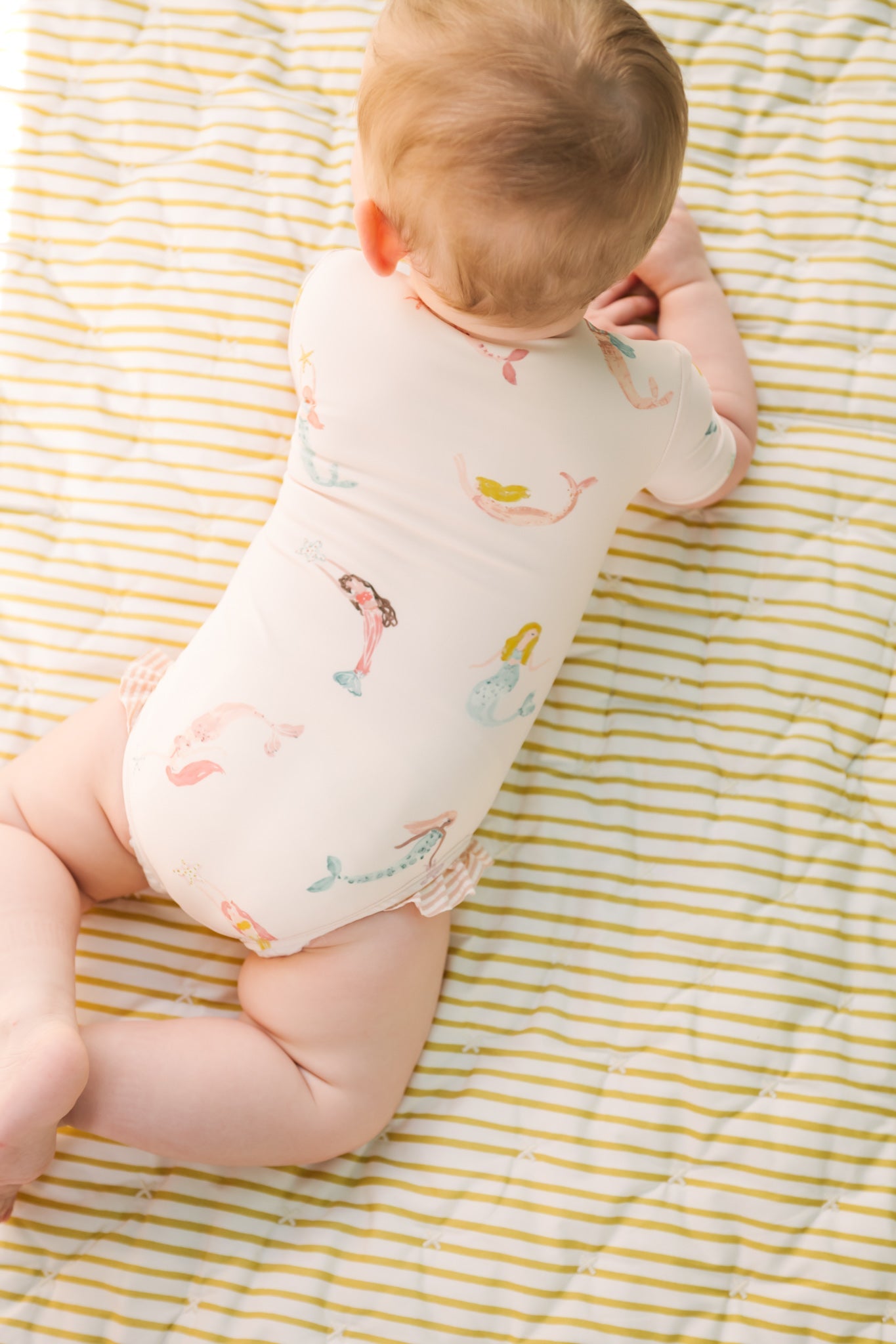 Swim Short Sleeve Ruffle One-Piece - Mermaid Melody