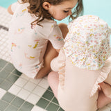 Swim Short Sleeve Ruffle One-Piece - Mermaid Melody