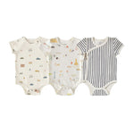 short sleeve one piece 3 pack in for him blues pattern