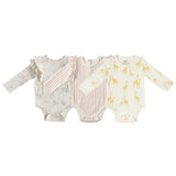 long sleeve one piece 3 pack for her in pinks pattern
