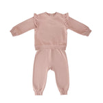 French Terry Matching Set - Soft Peony