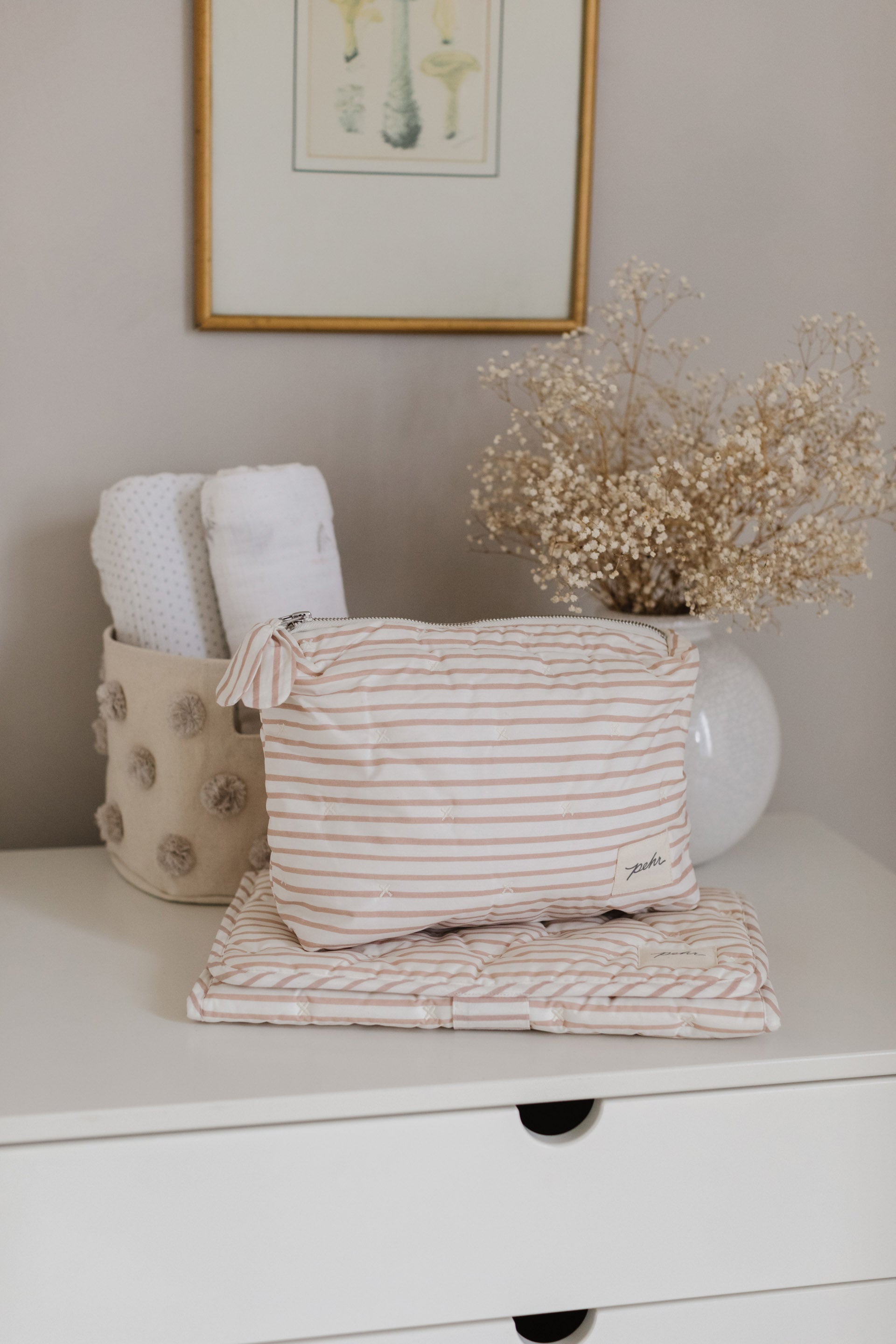 kids on the go set stripes away rose pink