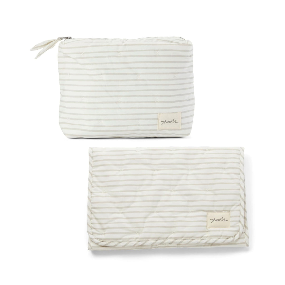 kids on the go set stripes away pebble grey in neutrals pattern