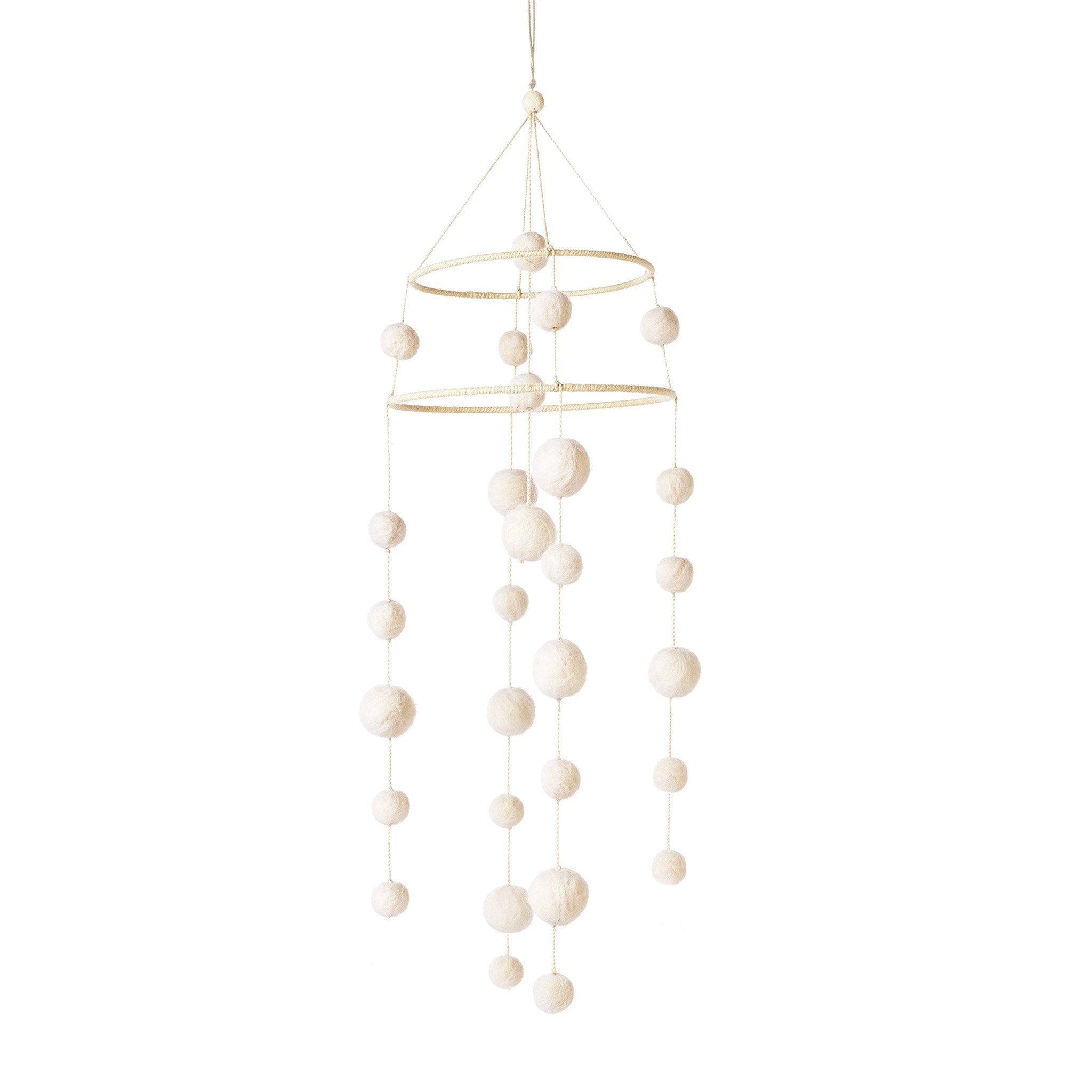 two tiered mobile dream a little cream in neutrals pattern
