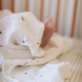 Organic Cotton Muslin Swaddle - Celestial
