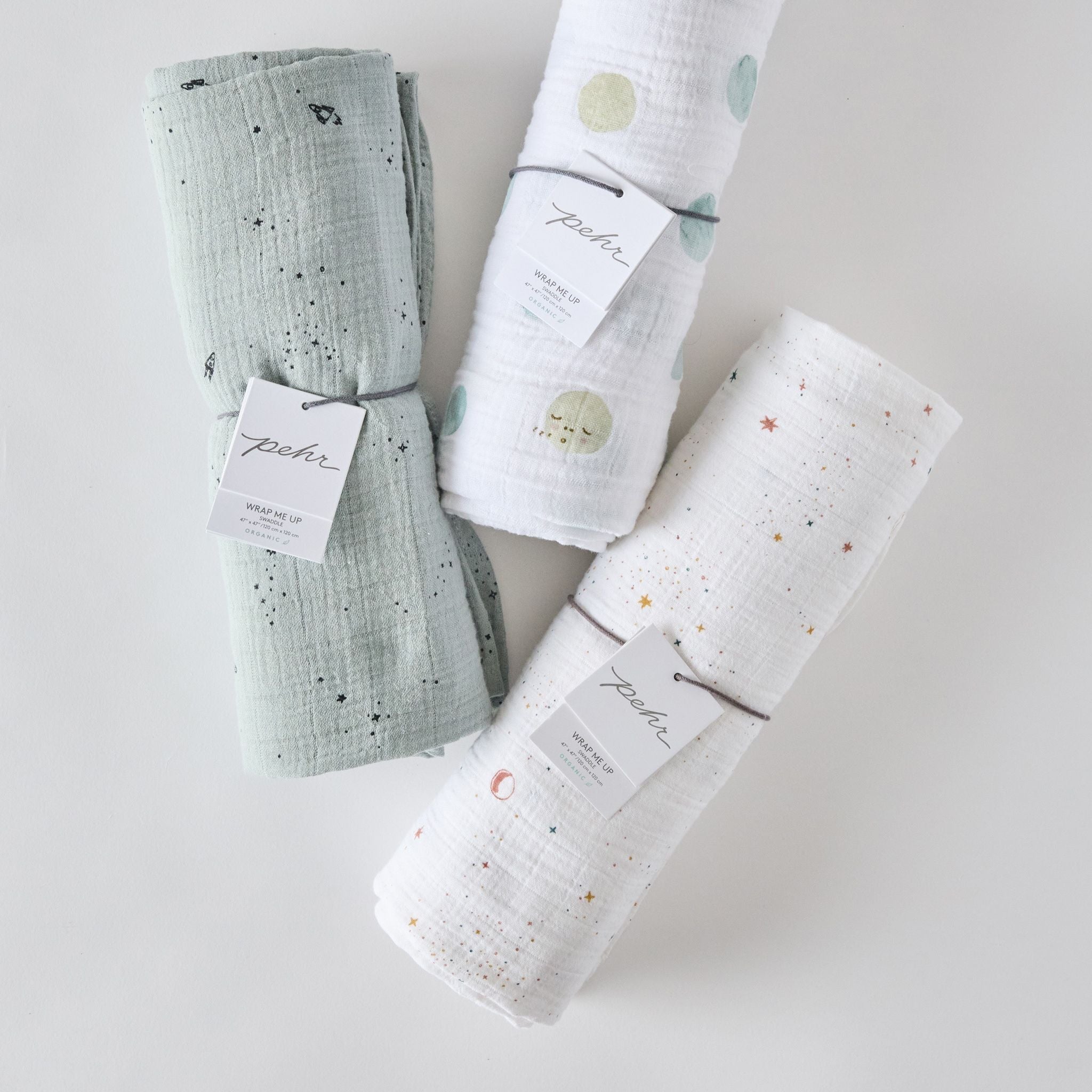 Organic Cotton Muslin Swaddle - Celestial