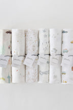 organic cotton muslin swaddle celestial