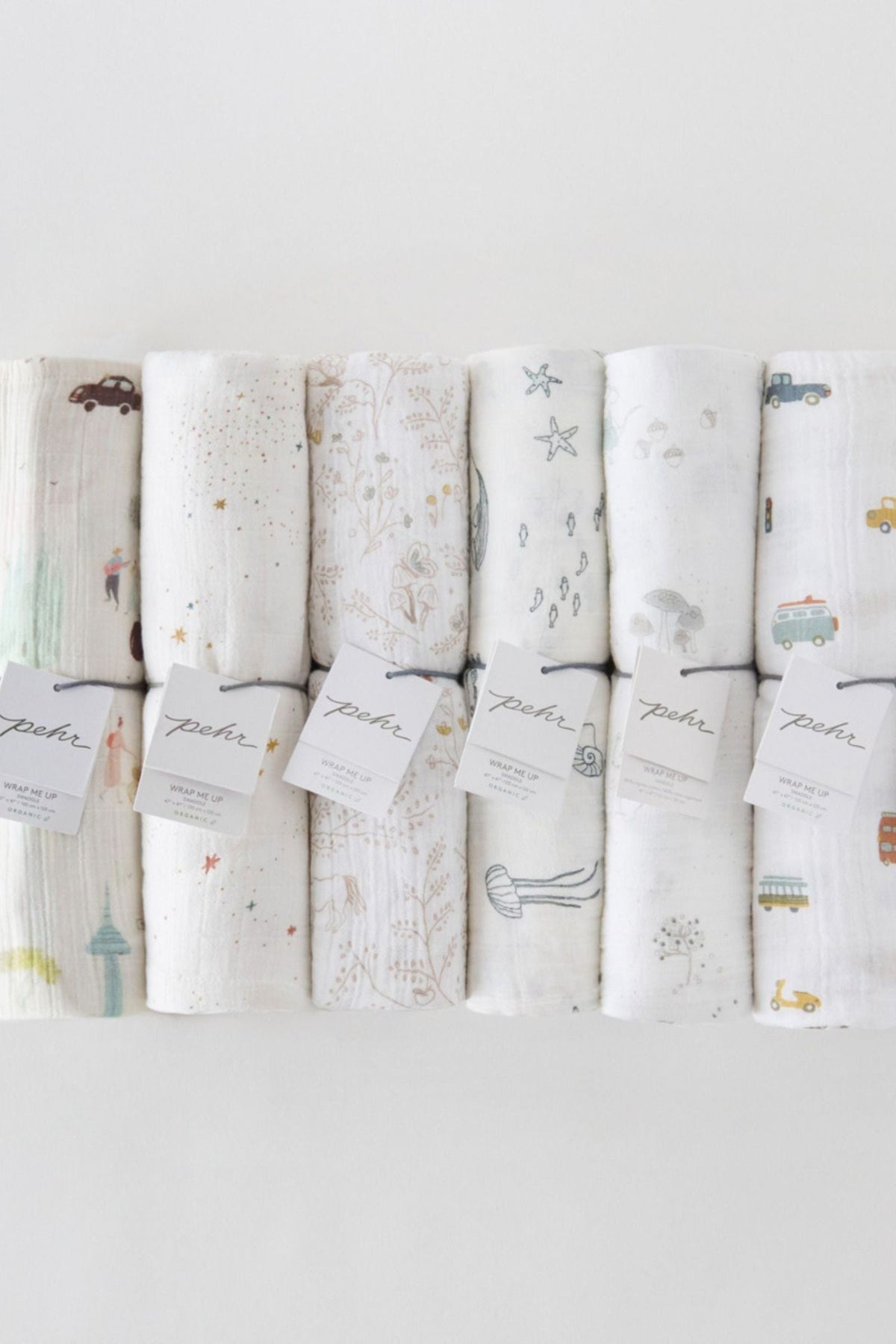 organic cotton muslin swaddle celestial