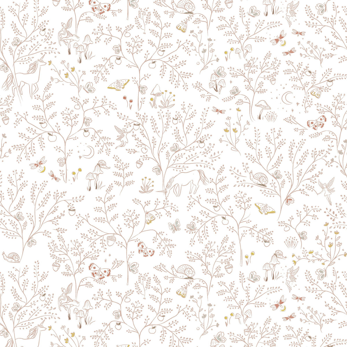 chasing paper x pehr wallpaper secret garden in pinks pattern