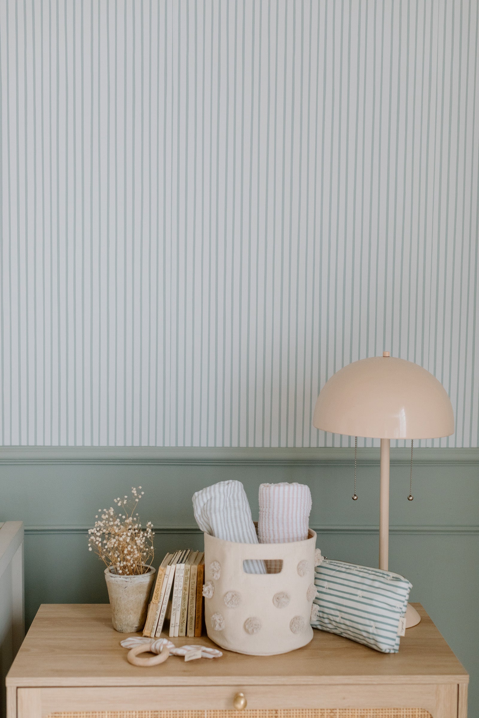 Chasing Paper X Pehr Wallpaper - Stripes Away Sage