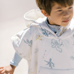 Hooded Poncho Towel - Octopus Oasis