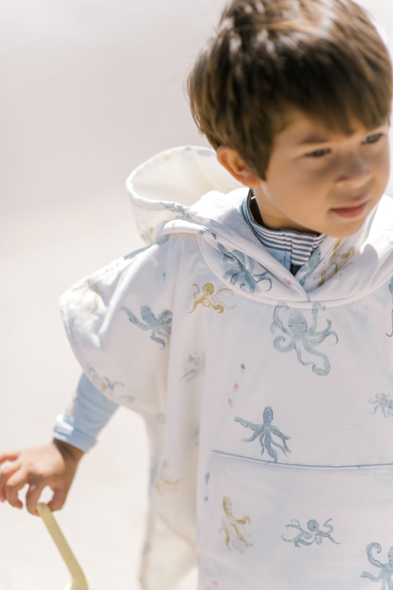 Hooded Poncho Towel - Octopus Oasis