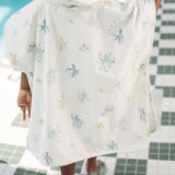 Hooded Poncho Towel - Octopus Oasis