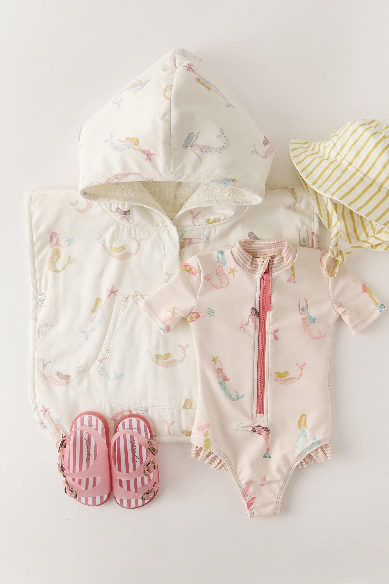 Hooded Poncho Towel - Mermaid Melody