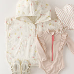 Hooded Poncho Towel - Starfish