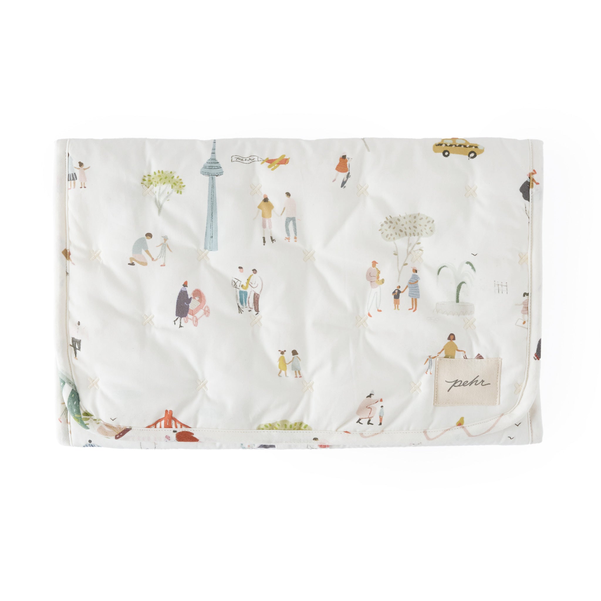on the go portable changing pad explore world in multi pattern
