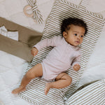 Striped On the Go Portable Changing Pad - Stripes Away Olive