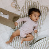 Striped On the Go Portable Changing Pad - Stripes Away Olive